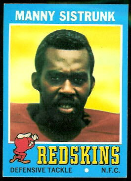 Manny Sistrunk 1971 Topps football card Manny Sistrunk 1971 Topps football card