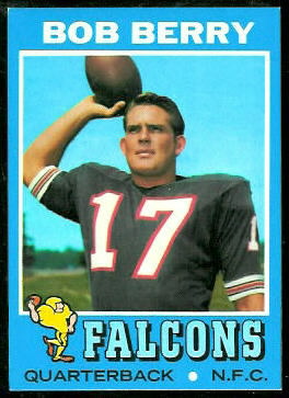 Bob Berry 1971 Topps football card