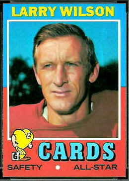 Larry Wilson 1971 Topps football card