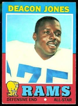 Deacon Jones 1971 Topps football card Deacon Jones 1971 Topps football card