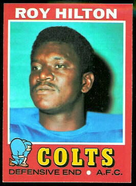 Roy Hilton 1971 Topps football card