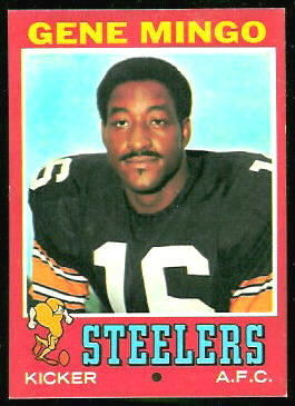 Gene Mingo 1971 Topps football card