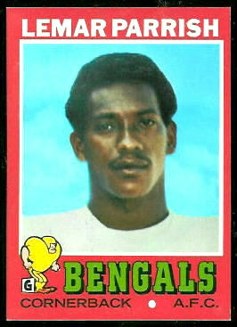 Lemar Parrish 1971 Topps football card