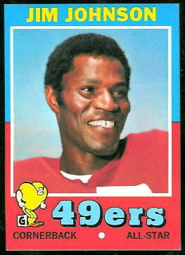 Jim Johnson 1971 Topps football card