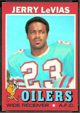 Jerry LeVias 1971 Topps football card Jerry LeVias 1971 Topps football card