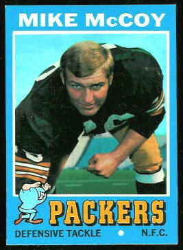 Mike McCoy 1971 Topps football card