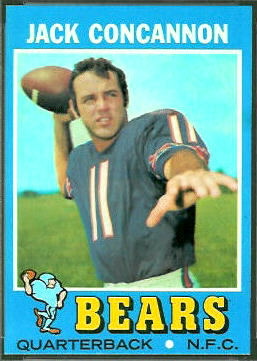 Jack Concannon 1971 Topps football card Jack Concannon 1971 Topps football card