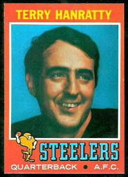 Terry Hanratty 1971 Topps football card