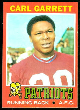 Carl Garrett 1971 Topps football card