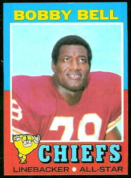 Bobby Bell 1971 Topps football card Bobby Bell 1971 Topps football card