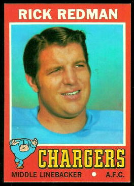 Rick Redman 1971 Topps football card