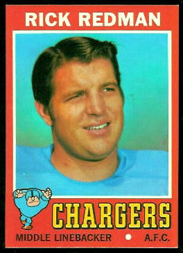 Rick Redman 1971 Topps football card Rick Redman 1971 Topps football card