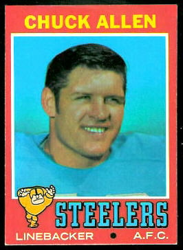 Chuck Allen 1971 Topps football card Chuck Allen 1971 Topps football card