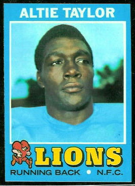 Altie Taylor 1971 Topps football card