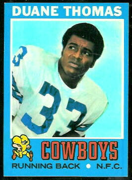 Duane Thomas 1971 Topps football card