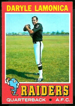 Daryle Lamonica 1971 Topps football card