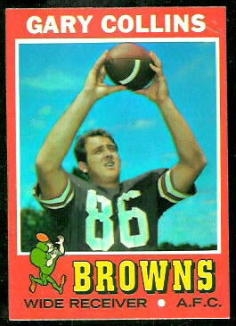 Gary Collins 1971 Topps football card