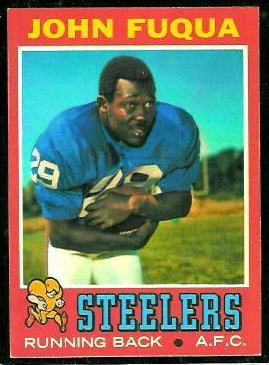 John Fuqua 1971 Topps football card