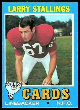 Larry Stallings 1971 Topps football card