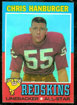 Chris Hanburger 1971 Topps football card