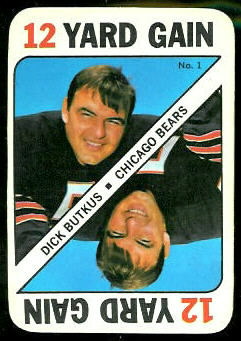 Dick Butkus 1971 Topps Game football card