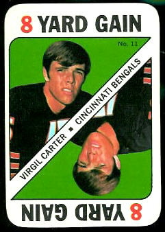 Virgil Carter 1971 Topps Game football card