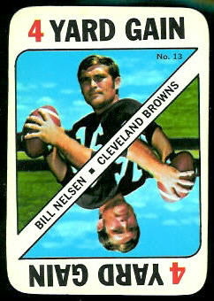 Bill Nelsen 1971 Topps Game football card