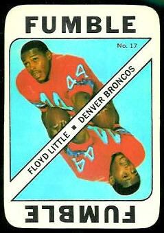 Floyd Little 1971 Topps Game football card