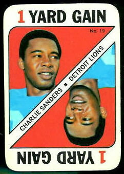 Charlie Sanders 1971 Topps Game football card