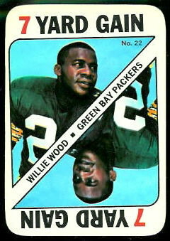 Willie Wood 1971 Topps Game football card