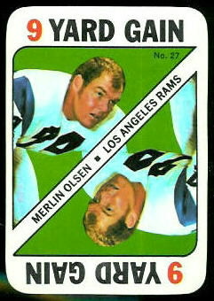 Merlin Olsen 1971 Topps Game football card