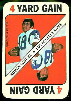 Roman Gabriel 1971 Topps Game football card