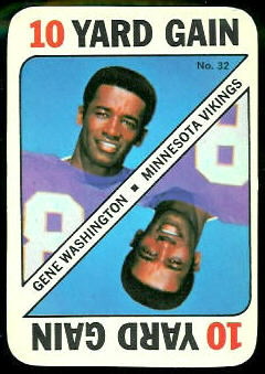 Gene Washington 1971 Topps Game football card Gene Washington 1971 Topps Game football card