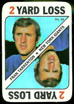 Fran Tarkenton 1971 Topps Game football card