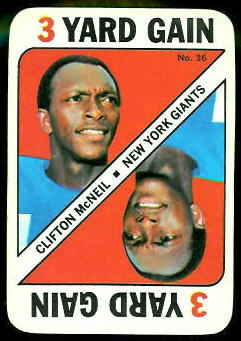 Clifton McNeil 1971 Topps Game football card