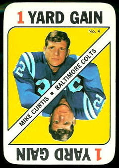 Mike Curtis 1971 Topps Game football card