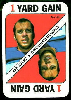 Ken Avery 1971 Topps Game football card