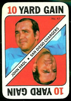 John Hadl 1971 Topps Game football card