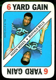 Haven Moses 1971 Topps Game football card