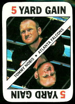 Tommy Nobis 1971 Topps Game football card