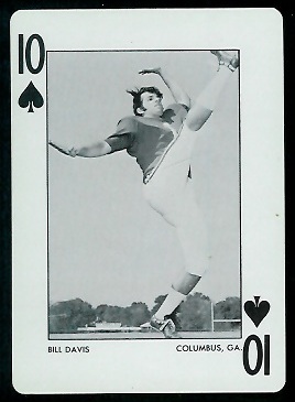 Bill Davis 1972 Alabama Playing Cards football card