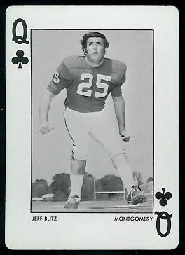 Jeff Blitz 1972 Alabama Playing Cards football card