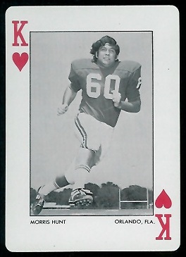 Morris Hunt 1972 Alabama Playing Cards football card