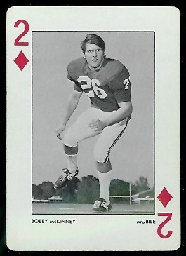 Bobby McKinney 1972 Alabama Playing Cards football card