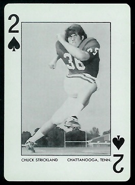 Chuck Strickland 1972 Alabama Playing Cards football card