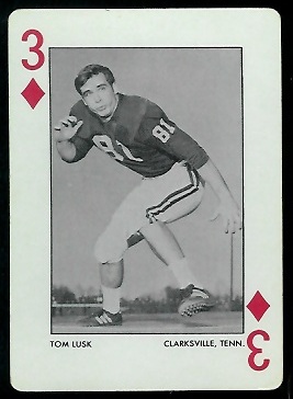 Tom Lusk 1972 Alabama Playing Cards football card