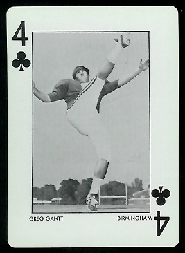 Greg Gantt 1972 Alabama Playing Cards football card Greg Gantt 1972 Alabama Playing Cards football card