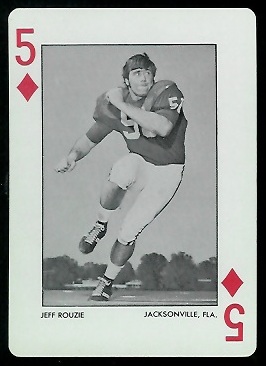 Jeff Rouzie 1972 Alabama Playing Cards football card