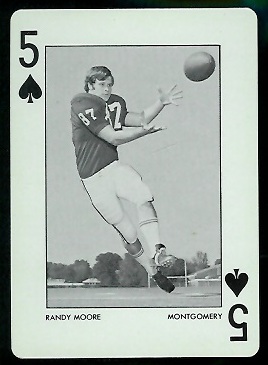 Randy Moore 1972 Alabama Playing Cards football card