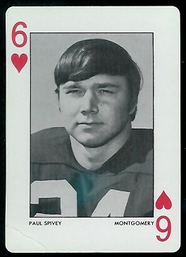 Paul Spivey 1972 Alabama Playing Cards football card